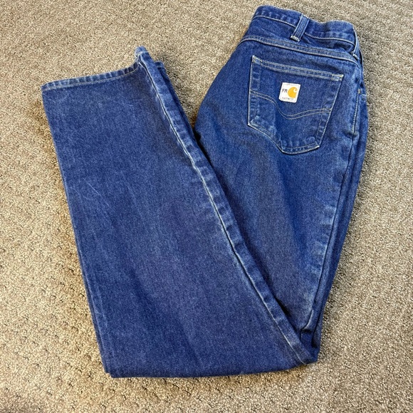 CARHARTT Men's Flame Resistant‎ Relaxed Fit Denim Jeans 280-83 Size 36 X 36 - Picture 1 of 9